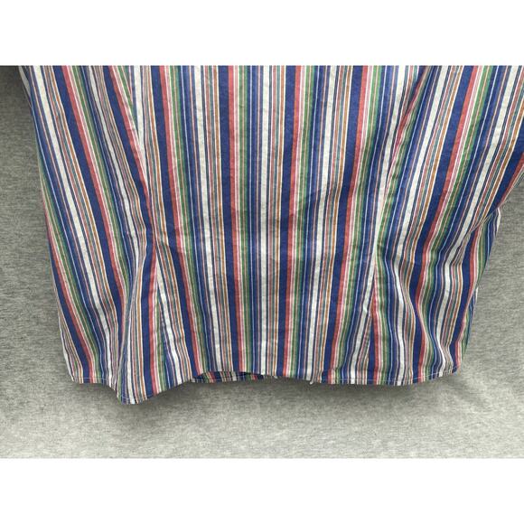 Vintage American Living Women's ruffled cotton blouse Size Large - Picture 10 of 11